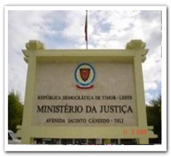 Bem Vindo a Website do Ministério da<br />
Justiça